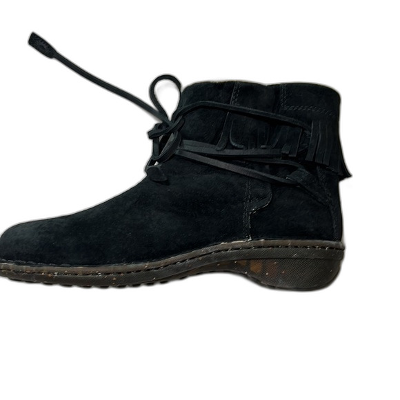 Ugg Gaviota Lace Up Fringe Booties Black 5749 Size 8 - Picture 5 of 12